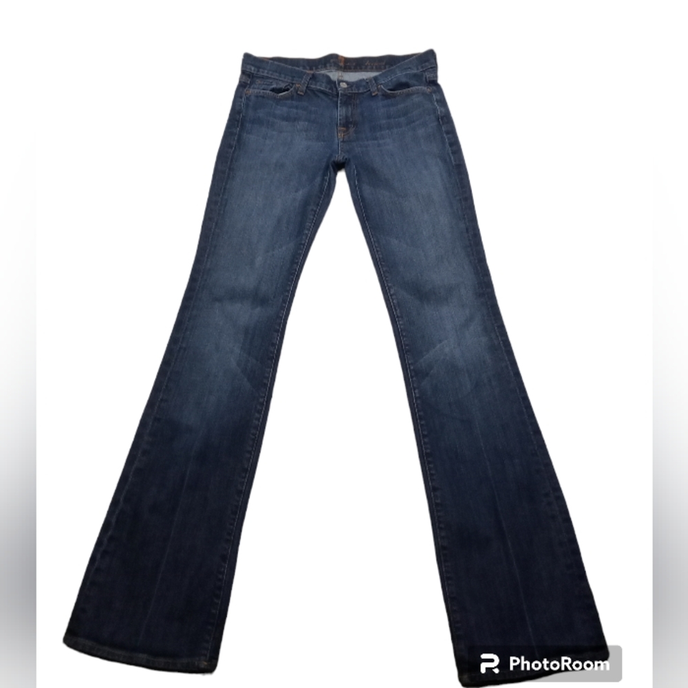 7 For All Mankind Women’s Boot Cut Jeans - Dark Blue Wash